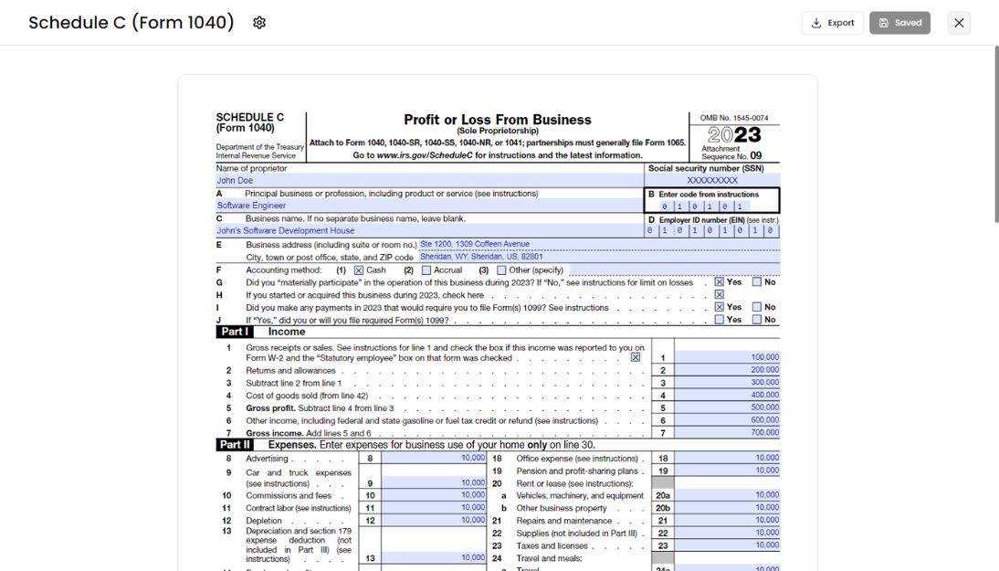 AI Tax Tool for IRS